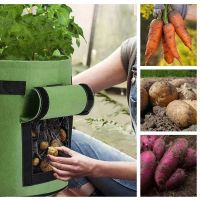 ✌▤ Potato Grow Bags Nonwoven Fabric Garden Potato Pot Onion Plant Bag Thickened Garden Carrot Taro Peanut Growing Bag Home Garden