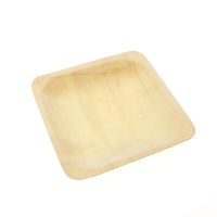 8pcs Wooden Square Plates Dinner Biodegradable Disposable Party Birthday Holiday Tableware Eco-Friendly