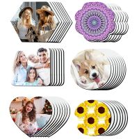 Sublimation Coasters Blank Heat Transfer Cup Coaster Heat Press Printing Crafts Cup Mat Non-Slip Coaster DIY Craft