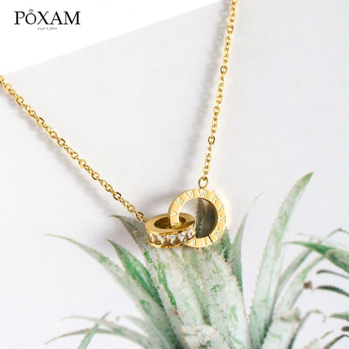 cw-poxam-luxury-elegant-crystal-choker-fashion-roman-digital-stainless-steel-gold-silver-color-pendant-necklaces-for-women-jewelry