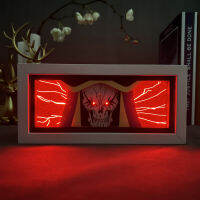 Overlord Ainz Ooal Gown 3d Led Light กล่องสำหรับ Hoom Decor กระดาษตัดกล่องเงาวันเกิดของขวัญ Night โคมไฟอะนิเมะ Light Dropship