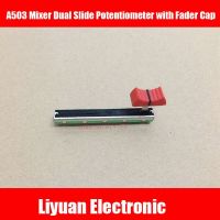 2set 75mm A503 Mixer Dual Slide Potentiometer with Fader Cap A50K Mixer for Yamaha Behringer Soundcraft Fader