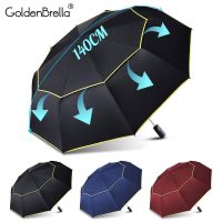 120CM Automatic Double Big Umbrella Rain Women 3Folding Wind Resistant Large Umbrella Men Family Travel Business Car Umbrellas Umbrellas