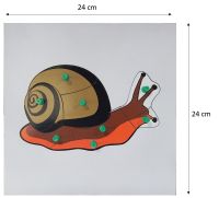 Montessori - แผ่นต่อภาพรูปหอยทาก (Snail Puzzle)