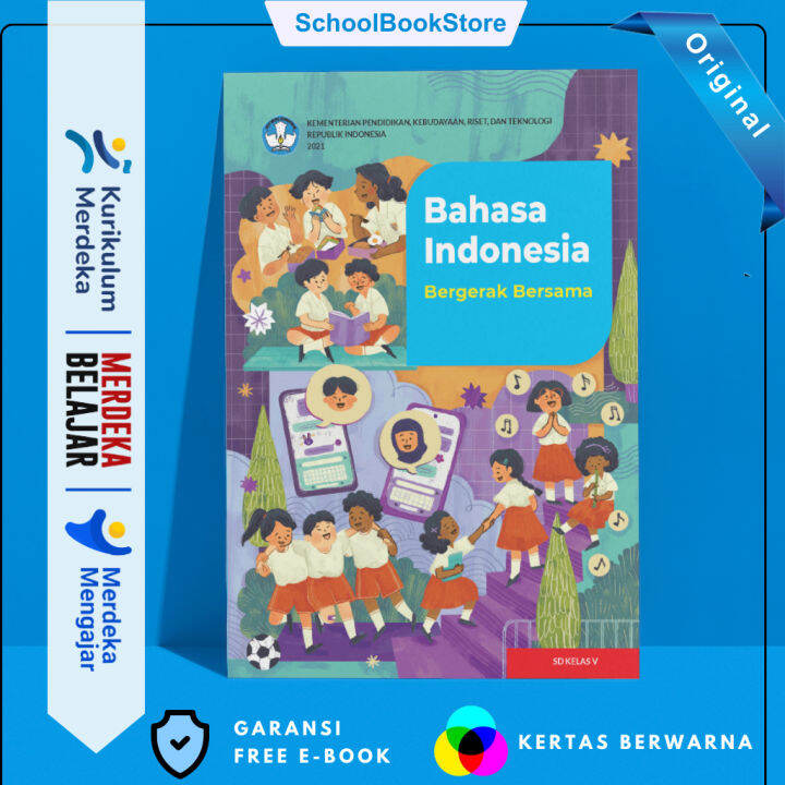 Buku Pelajaran Bahasa Indonesia Bergerak Bersama SD Kelas 5 Kurikulum ...