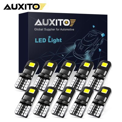 ❆☢ AUXITO 10Pcs T10 W5W Led Bulb Auto Interior Lights 12V 6000k Led Trunk Dome Lamp For Audi A6 C5 A1 A3 A4 B9 B8 B6 A6 C5