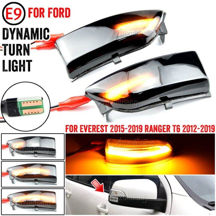 For Ford Everest 1519 Ranger T6 Raptor Wildtrak LED Dynamic Side