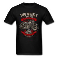 Vintage Motorcycle T Shirt Two Wheels Print Men Fashion Cotton T-shirts Kids Boy Racing Tees Tops Camiseta Retro