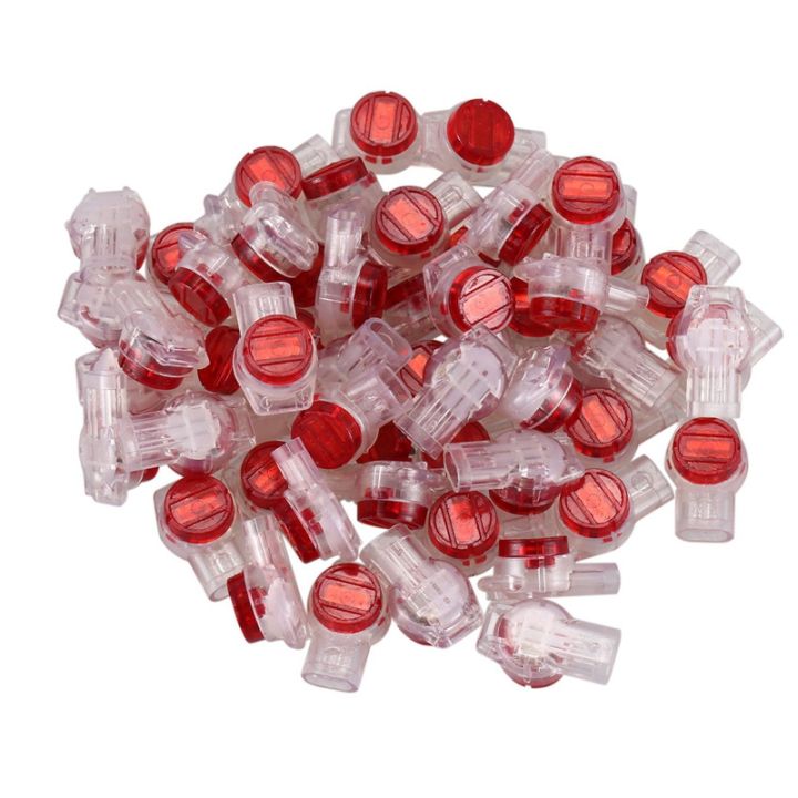 110-pieces-gel-splice-ur-connector-3-port-wire-connectors-red-clear