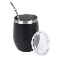 Double-Wall Stainless Yerba Gourd Mate Tea Set Water Mate Tea Cup with Lid Spoon Straw Bombilla Head Filter Brush