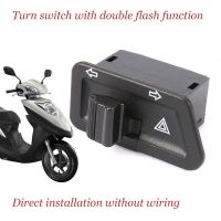 Modified Double Flashing Turn Signal Starter Single Switch Button Suitable For Scooter Gy6 Switch 50cc 125cc 150cc Moped