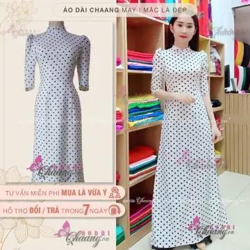 Áo Dài Chấm Bi Đẹp Giá Tốt T08/2023 | Mua Tại Lazada.Vn