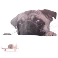 Funny Cute Pet Pug Dog Snail 3D Car Window Decals Home Wall Sticker Decoration