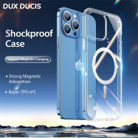 DUX DUCIS CLIN Magsafe เคสโทรศัพท์ทนกระแทกแข็ง เคสใสป้องกันการเกิดสีเหลืองการป้องกันเต็มรูปแบบ สำหรับ Apple iPhone 12 12 Pro iPhone 12 Pro Max