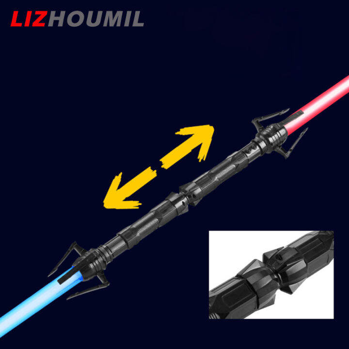 แท่งไฟกะพริบดาบออกกำลังกายเด็ก-lizhoumil-แบบ2-in-1ชุดดาบไฟ-led-เปลี่ยนสีได้สำหรับการสวมบทบาท-การแสดง