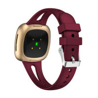 สายรัดใช้ได้กับ Fitbit Versa 3 /Versa 4วง/Fitbit Sense / Sense 2วงสำหรับผู้หญิงผู้ชายสายรัดข้อมือเปลี่ยนสายยืดกีฬาซิลิโคนนิ่มแบบบาง