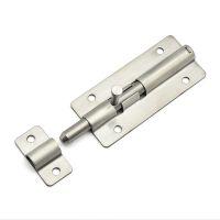 【LZ】﹍✇  Slide Bolt Latch 2.7/3.75/5.4 Inches Slide Latch Lock Thickened Stainless Steel Sliding Lock For DoorFuniture