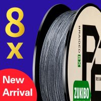 [HUYE Outdoor Store] ZUKIBO X8 100เมตร PE สายการประมง4/8เส้น M Ultifilament สายการประมง8-100LB ญี่ปุ่นวัสดุสำหรับปลาคาร์พตกปลา P ESCA Mar