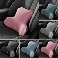 Ready Stock✨ Car headrest lumbar support set car neck pillow lumbar cushion back cushion lumbar seat cushion driver lumbar support cushion lumbar support