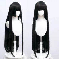 XxxHolic resurrection Down คอสเพลย์วิกผมยาว stright Black hairwear