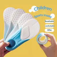 A Pairs Kids Memory Foam Insoles Children Orthopedic Breathable Flat Foot Arch Support Insert Sport Shoes Running Pads Care Tool