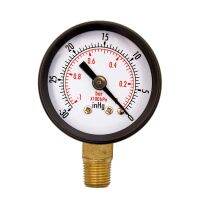 Manometer Scale Gauge 1/4 NPT -30HG/0PS Pressure 2 Digital Display