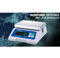 SPT SUNFORD WPS10KS เครื่องชั่งดิจิตอล กันน้ำ 100% IP67 ขนาด 10 กิโลกรัม ละเอียด 0.5g/ 1g จอ LED มีใบรับรอง เครื่องชั่ง