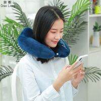 รถไฟนั่งแบบแข็งใส่นอนทำจากคอเสื้อรูปตัวยูสำหรับป้องกันการเดินทางในสำนักงานการเดินทางระยะไกลหมอนรองคอผู้ชายและผู้หญิง