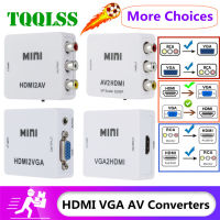 HDMI เป็น AV แปลง HDMI เป็น VGA AV/CVSB L/R วิดีโอกล่อง HD 1080P AV2HDMI รองรับ NTSC PAL เอาต์พุต HDMI รองรับ VGA VGA เป็น AV