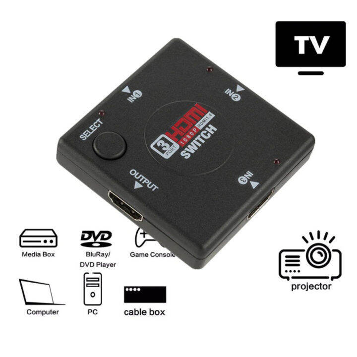 HDMI switch 3 port Parallel Sambungan Paralell HDMI Lazada Indonesia