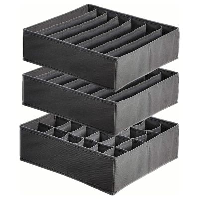 Foldable Drawer Organiser for Underwear Cell Storage Boxes for Socks,Drawer Organiser for Storage,Divider,Home Dormitory