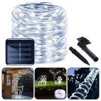 39FT 100 LEDS Solar Rope Tube Fairy Lights LED String Waterproof Outdoor LED Strip Backlight Garden weddings Christmas Decor