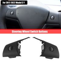 Left &amp; Right for 2017-2022 Model 3 Model Y Steering Wheel Switch Control Buttons Set 1583976-00-A,1583975-00-A