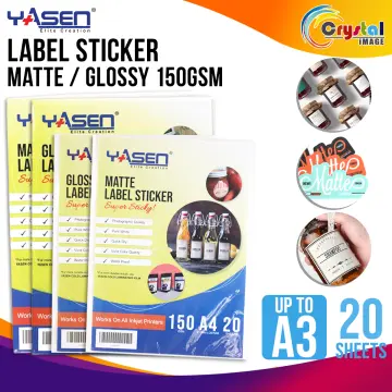 Yasen Glossy Transparent Sticker