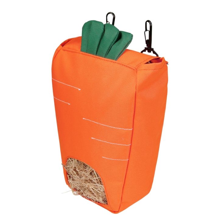 กระเป๋าที่แขวนเก็บของทรงแครอทน่ารักสำหรับเครื่องป้อนหญ้าแห้ง-กระเป๋ากระต่ายผลิตภัณฑ์สัตว์เลี้ยงโลกสำหรับกระต่าย