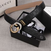 (Fashion high-end belt)2023G New Mens Leather Belt Cow Leather Belt Counter Gift Box Packaging