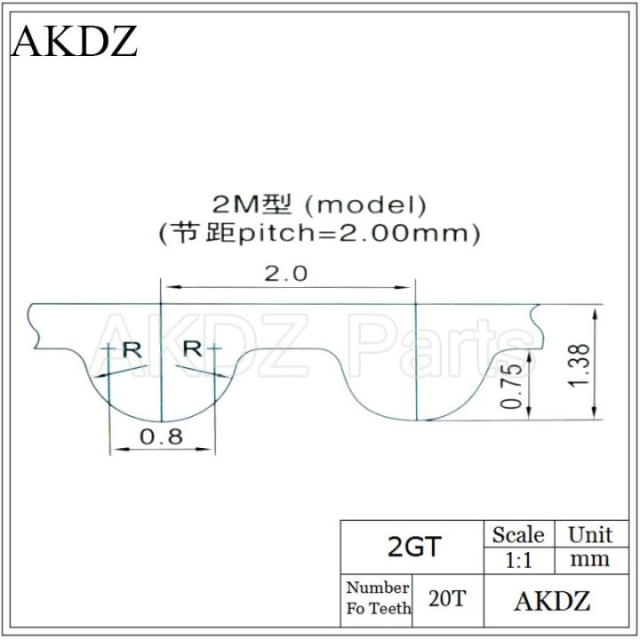 2เมตร2gt-20ฟัน-synchronou-idler-ลูกรอกเจาะ3-4-5-6-8mm-กับแบริ่งสำหรับ-gt2เปิดเข็มขัดกว้าง6-10mm-20ฟัน20-t-ล้อ-pive