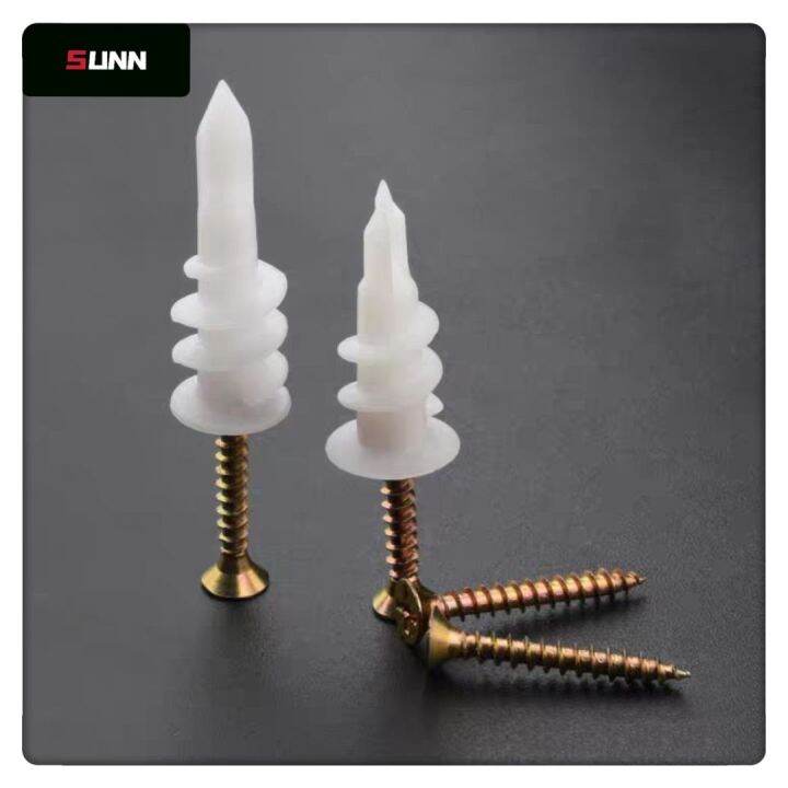 SUNN Plaster Plug Nylon Plaster Ceiling Screws Plug Partition Wall Plug