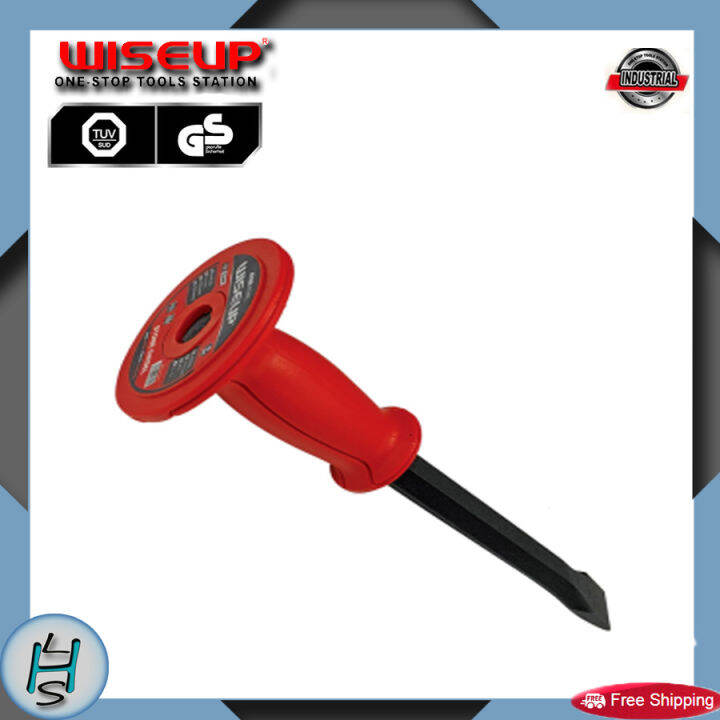 WISEUP Red handle Masonry Chisel Stone Tip Chisel Cement Chisel | Lazada PH