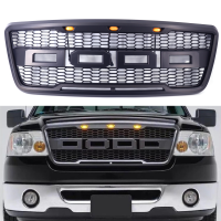 ดัดแปลงสำหรับ F150 Raptor Grills สำหรับ Ford F-150 2004 2005 2006 2007 2008ฝากระโปรงหน้า Racing Grills กันชนหน้าลูกกรงตาข่าย