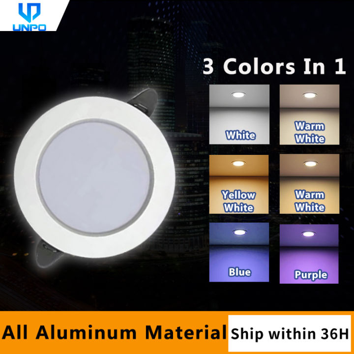 LED 3 Color Pin Light Downlight Recessed Pin Light Panel Ceiling Light ...