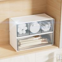 【jw】◊❧✺  Drawer Storage Organizer Capacity Dustproof for Makeup Office Supplies