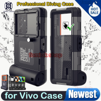 [Shellbox] Summer 15 Meters Depth Professional Diving Phone Case for Vivo X90 Pro Plus V21 Y55 Y53 Y51 Y33 Y31 Y20 Y21 Y16 Y15 Y12 Y11 V25 Waterproof Cover Underwater Water Proof Phone Case