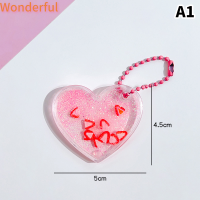 ?【Lowest price】Wonderful พวงกุญแจตกแต่งรูปหัวใจน่ารักแบบใสสติกเกอร์ DIY รูป kpop guka สติกเกอร์รูปไอดอล