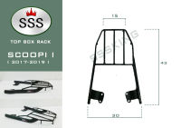 แร็คท้ายSSS(สามเอส) รุ่น Scoopy i ใหม่ (2017-2019) / MOOVE สกู๊ปปี้ไอ