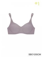 Sabina เสื้อชั้นใน Invisible Wire (ไม่มีโครง) รุ่น Function Bra รหัส SBO1205 สีช็อคโกแลต