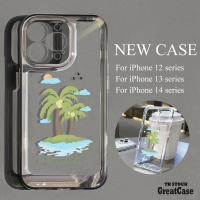 กันกระแทก Space Case สำหรับ for iPhone 11 13 12 14 Pro Max 14 Pro 7 8 Plus XR XS Max 12 13 Pro 14 Plus SE กล้องป้องกัน