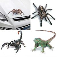 3D Spider Lizard Scorpion Car Sticker 3D animal pattern Vehicle Window Mirror Bumper Decal Decor Water resistant High stickiness