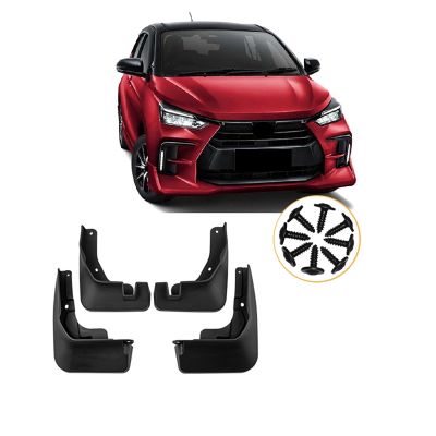 Car Mudflaps Parts Accessories for Toyota Wigo Agya 2023 Mudguard Fender Mud Flap Guard Splash Mudguards Car Accessories