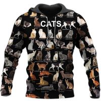 Xzx180305 fashion plot of cats 3D printing men women Hoodie Unisex Sweatshirt zipper hydraulic belt Ops